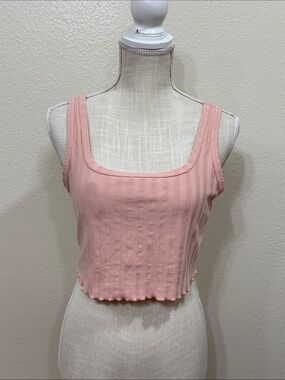 OFFLINE By Aerie OG Groove Crop Top Pink Size Medium
